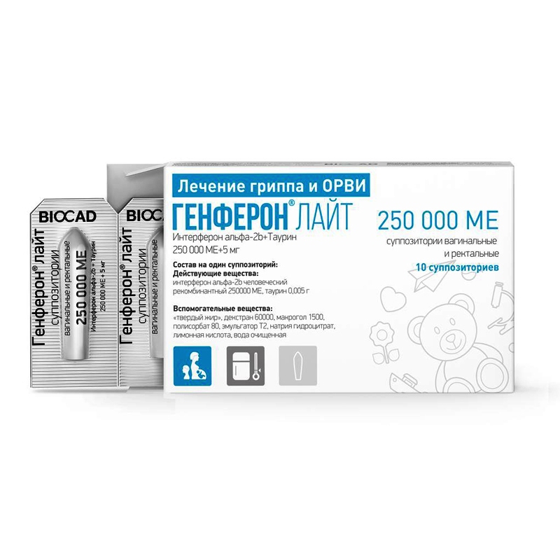 Свечи генферон инструкция для новорожденных